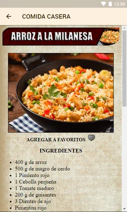 Comida Casera screenshot 6