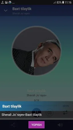 Sherali Jo`rayev qo'shiqlari screenshot 3