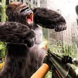 Angry gorilla shooting fps 3D icon