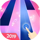 Magical piano Tap pink tiles icon