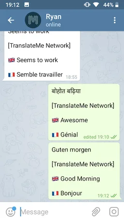 TranslateMe Translator Unofficial Telegram screenshot 3