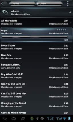 Poweramp skin Black Petrol screenshot 12