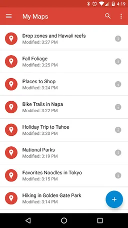 Google My Maps screenshot 1