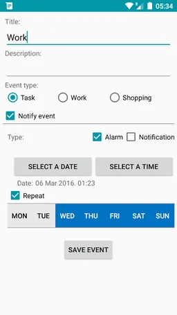 Reminder App with alarm screenshot 2