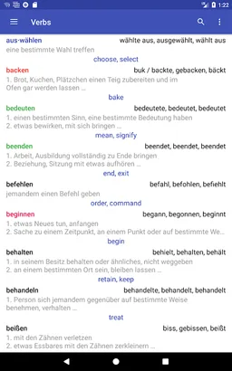 Deutsche Verben screenshot 10
