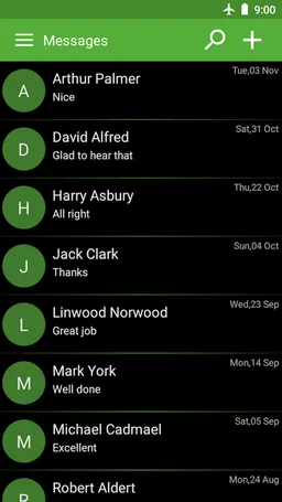 SMS text messaging screenshot 2