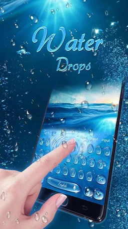 Water Drop Theme Keyboard screenshot 4