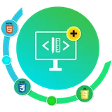 HTML Code Play + icon