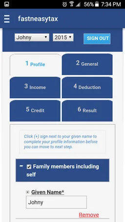 eFile Canadian Tax Return screenshot 3
