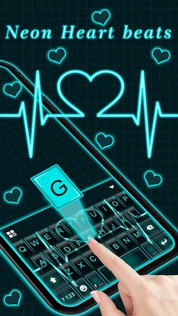 Neon Heart Love Themes screenshot 4