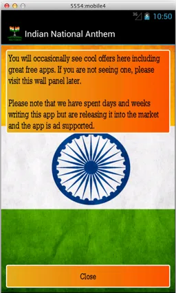 Indian National Anthem screenshot 4