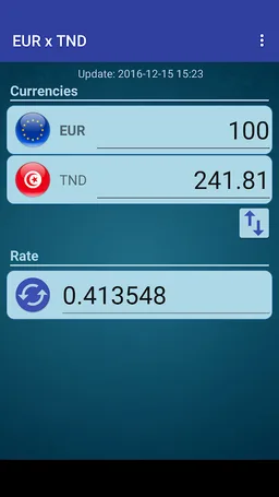 Euro x Tunisian Dinar screenshot 1