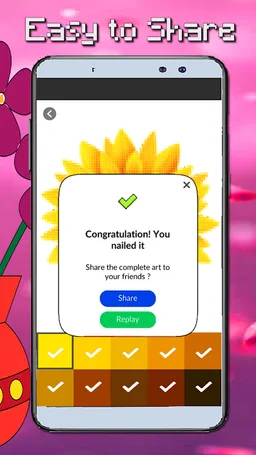 Flower Coloring By Number-PixelArt screenshot 4