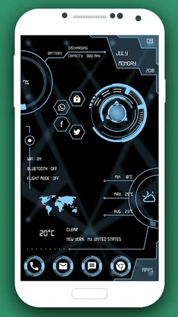 Hi-tech Circuit Launcher 2018 - Hitech Theme screenshot 5