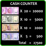 Cash Currency Count with Calculate icon