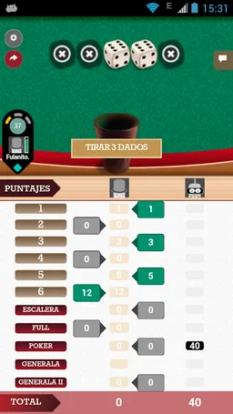 Generala Gratis Online screenshot 11