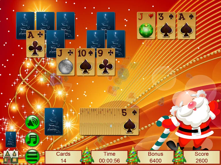 Xmas TriPeaks, card solitaire screenshot 14