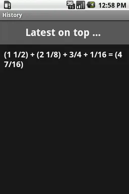 Fractional Calculator screenshot 2
