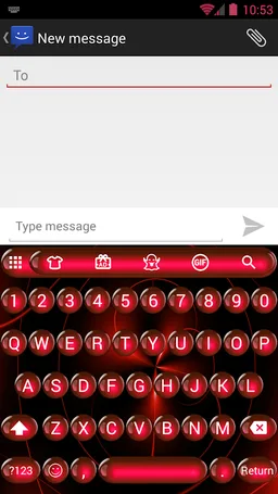 Spheres Red Emoji Keyboard screenshot 5