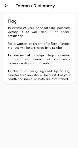 Dreams Dictionary - Meaning for your dreams! screenshot 4