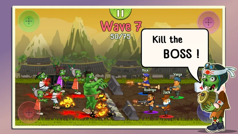 Four guys & Zombies: 4 players screenshot 3