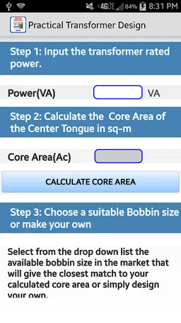 Electrical- Transformer Design screenshot 5
