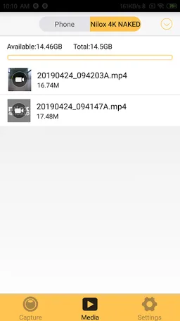 Nilox 4K NAKED screenshot 2