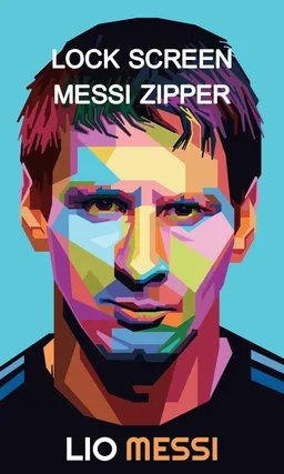 Messi Zipper Lock Screen screenshot 1