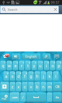 Keyboard Theme Blue screenshot 2