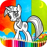 Coloring my little pony Games icon