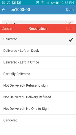 Infor Proof of Delivery Driver screenshot 2