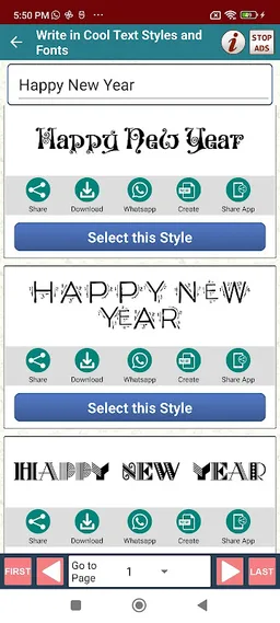Write Cool Text Fonts Styles screenshot 2