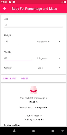 Health Calculator screenshot 13