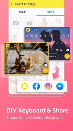 Facemoji Emoji Keyboard Lite: GIF, Emoji,DIY Theme screenshot 1