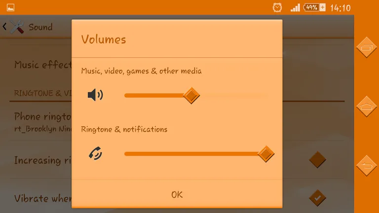 Xperien Theme Sparkle Orange screenshot 10