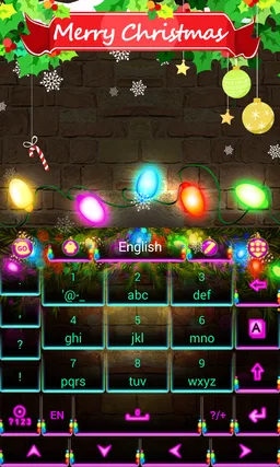 Xmas Lights Emoji GO Keyboard screenshot 6