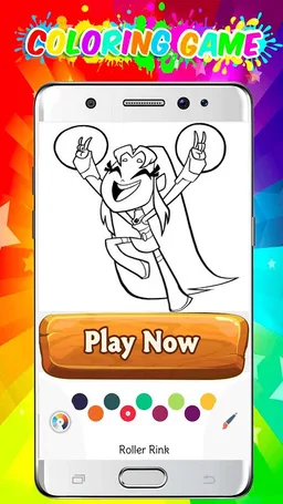 Coloring Book Super Heroes Game screenshot 1