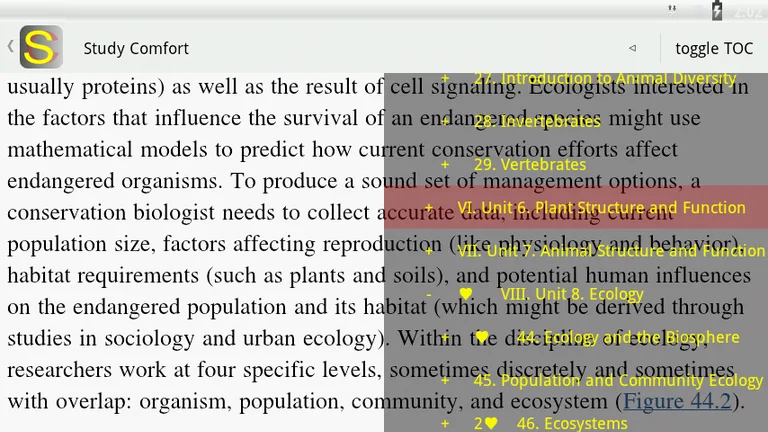 Study Comfort - ePub reader screenshot 7