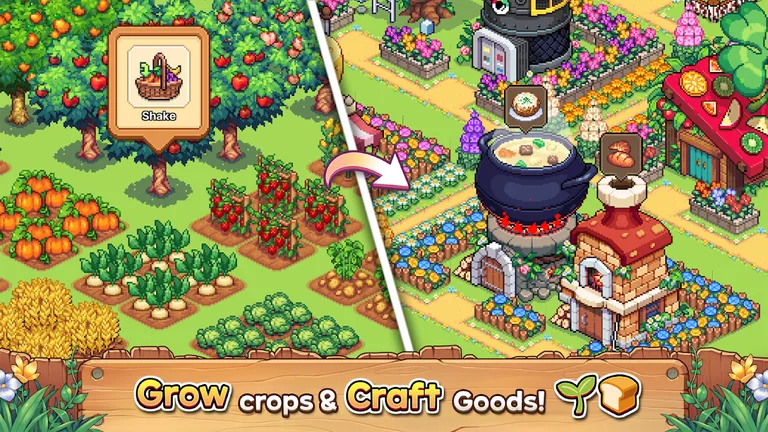 Viladia: Cozy Pixel Farm screenshot 3