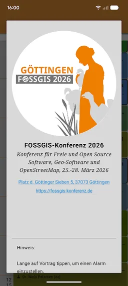 FOSSGIS 2026 Programm screenshot 7
