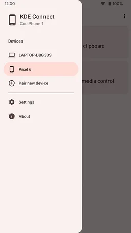 KDE Connect screenshot 2