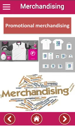 Merchandising - Educational app for students screenshot 2