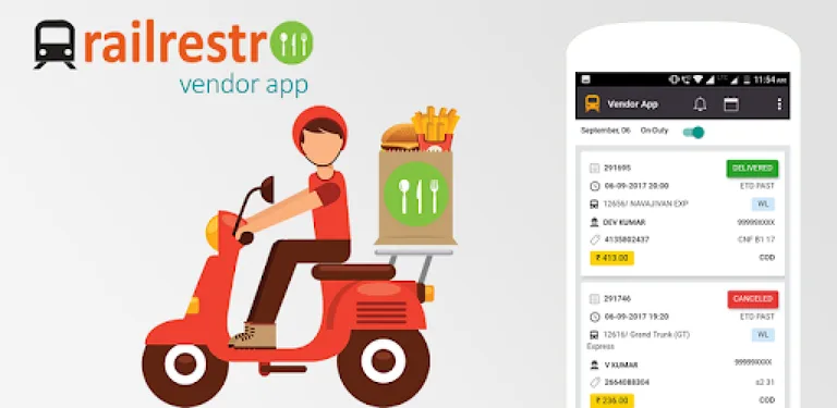 RailRestro - Vendor App cover image