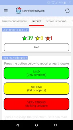 Earthquake Network screenshot 2