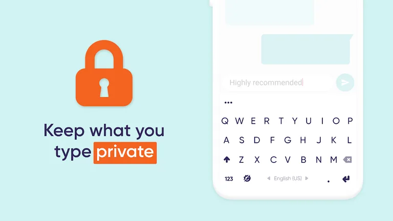 Fleksy Ergonomic Keyboard 2020 -Emoji Keyboard GIF screenshot 2