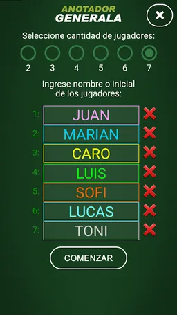 Anotador Generala screenshot 2