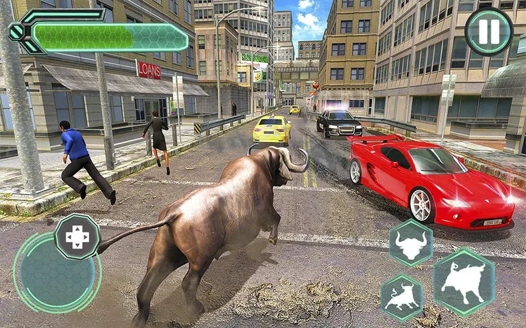 Super X Robot VS Angry Bull Attack Simulator screenshot 12