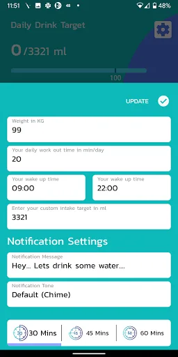 Easy Water Reminder - Drink Wa screenshot 5