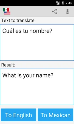 Mexican English Translator screenshot 4