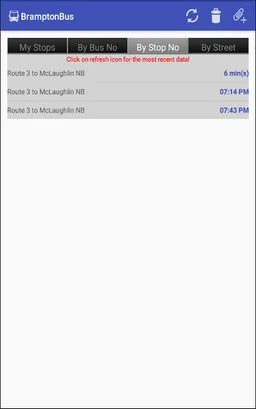 Brampton Transit Time screenshot 1